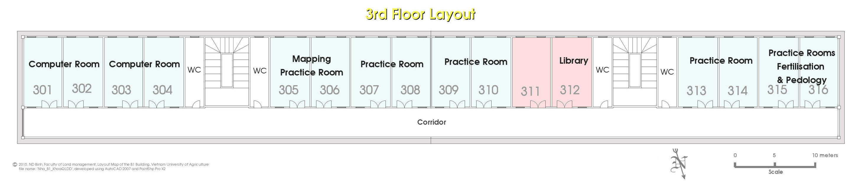 CAD drawing of 1sr floor