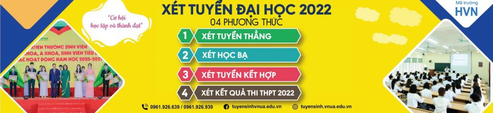 Tuyển sinh Học Viện Nông Nghiệp Việt Nam 2022
